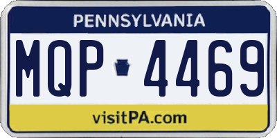 PA license plate MQP4469