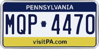 PA license plate MQP4470
