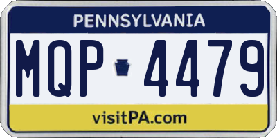 PA license plate MQP4479