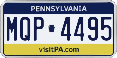 PA license plate MQP4495