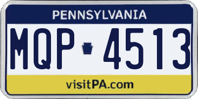 PA license plate MQP4513