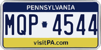 PA license plate MQP4544