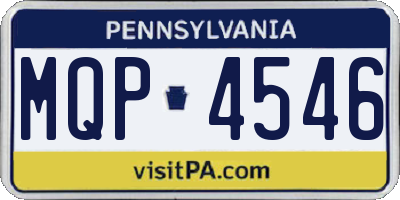 PA license plate MQP4546