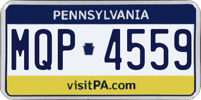 PA license plate MQP4559