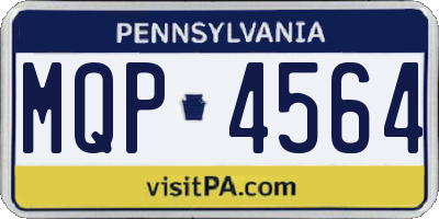 PA license plate MQP4564