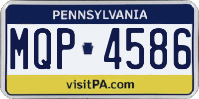 PA license plate MQP4586