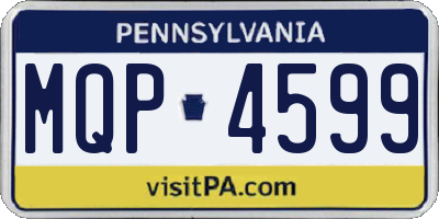 PA license plate MQP4599