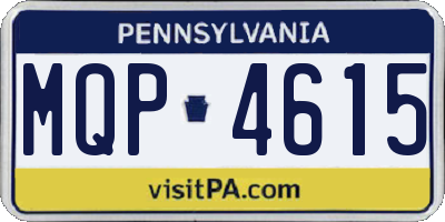 PA license plate MQP4615