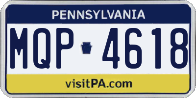 PA license plate MQP4618