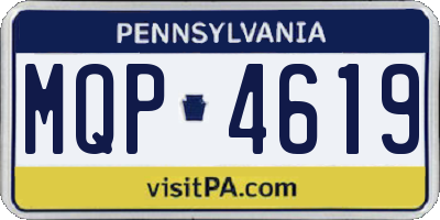 PA license plate MQP4619