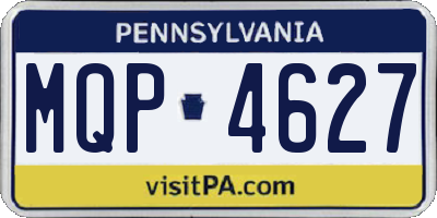 PA license plate MQP4627