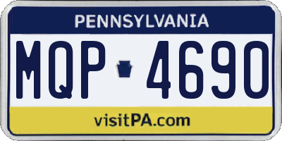 PA license plate MQP4690