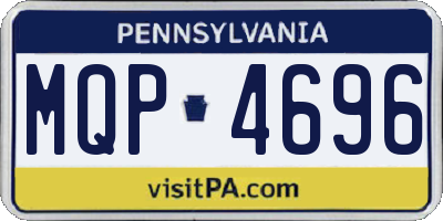 PA license plate MQP4696
