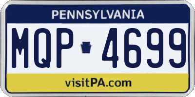 PA license plate MQP4699
