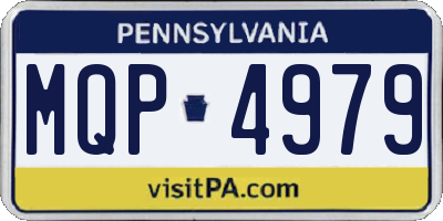 PA license plate MQP4979