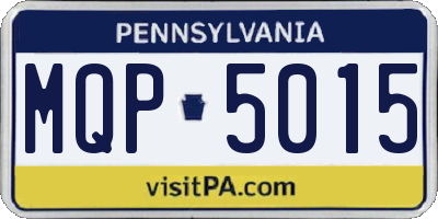 PA license plate MQP5015