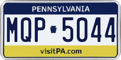 PA license plate MQP5044