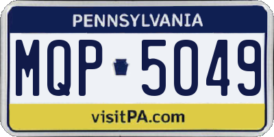 PA license plate MQP5049