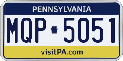 PA license plate MQP5051