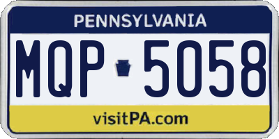 PA license plate MQP5058