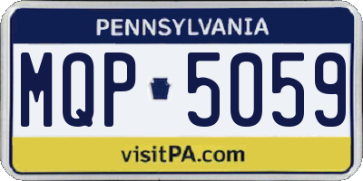 PA license plate MQP5059
