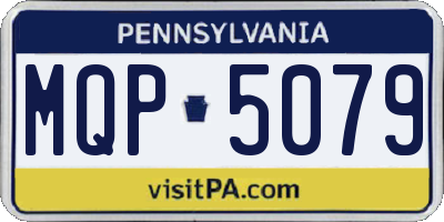 PA license plate MQP5079