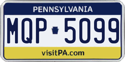 PA license plate MQP5099