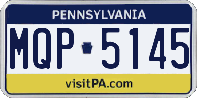 PA license plate MQP5145
