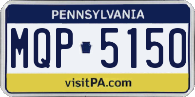 PA license plate MQP5150