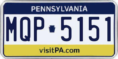 PA license plate MQP5151