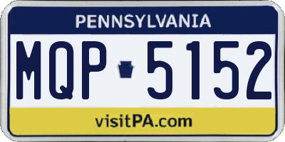 PA license plate MQP5152