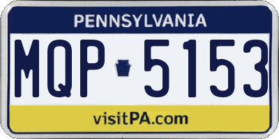 PA license plate MQP5153