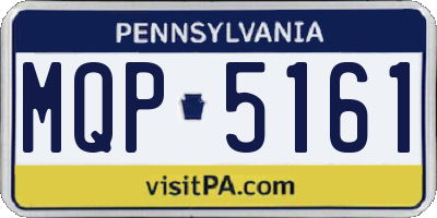 PA license plate MQP5161