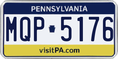 PA license plate MQP5176
