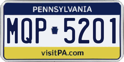 PA license plate MQP5201