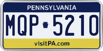PA license plate MQP5210