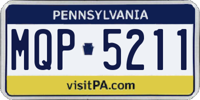 PA license plate MQP5211