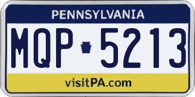 PA license plate MQP5213