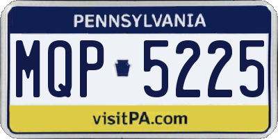 PA license plate MQP5225