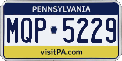 PA license plate MQP5229