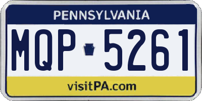 PA license plate MQP5261