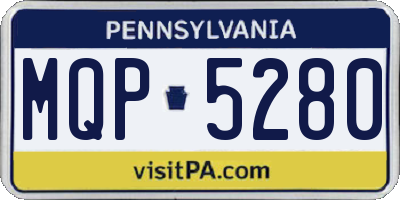PA license plate MQP5280