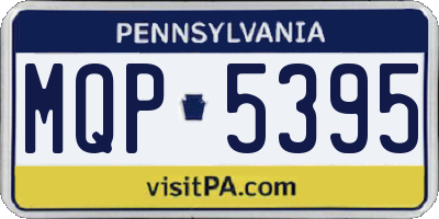 PA license plate MQP5395