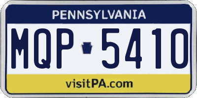 PA license plate MQP5410