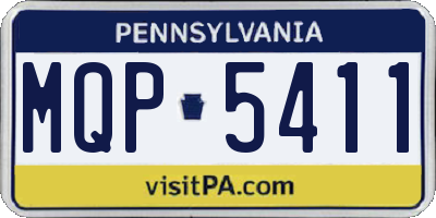 PA license plate MQP5411