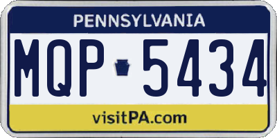 PA license plate MQP5434