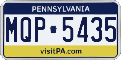 PA license plate MQP5435