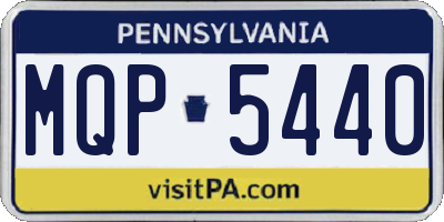 PA license plate MQP5440