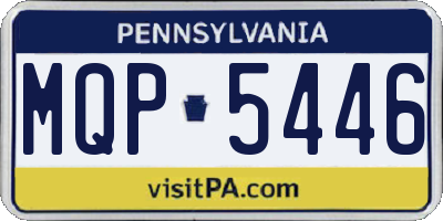 PA license plate MQP5446