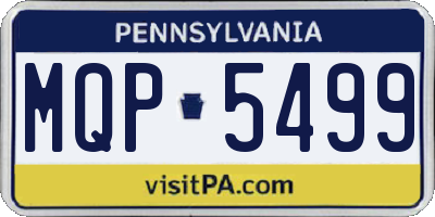 PA license plate MQP5499